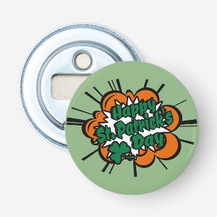 Happy St. Patrick's Day Button Flesopener