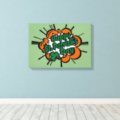 Happy St. Patrick's Day Canvas Afdruk (Insitu (Houten vloer))
