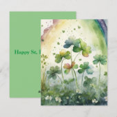 Happy St. Patrick's Day Card Feestdagenkaart (Voorkant / Achterkant)