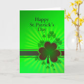 Happy St Patrick's day card Kaart (Gele Bloem)
