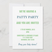 Happy St. Patrick's Day Champagne Boy Kaart (Achterkant)