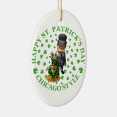 Happy St. Patrick's Day - Chicago Style Keramisch Ornament (Rechts)