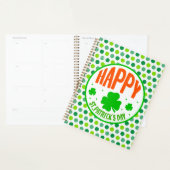 Happy St. Patrick's Day Circle Design-63501 Planner (Display)