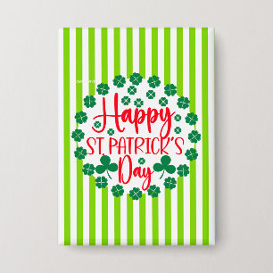 Happy St. Patrick's Day Circle Design-63502 Button