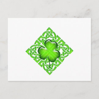 Happy St. Patrick's Day Clover Gift Briefkaart