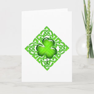 Happy St. Patrick's Day Clover Gift Kaart
