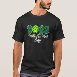 Happy St Patrick's Day Cool Volleyball Saint Patri T-shirt