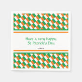 Happy St Patricks Day Custom Patriotic Irish Flag Servet (Voorkant)