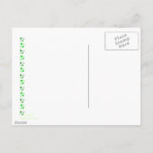 Happy St. Patrick's Day Custom Shamrock Briefkaart (Achterkant)