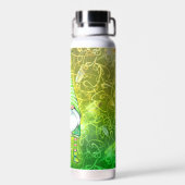 Happy St Patrick's Day Cute Gnome Waterfles (Achterkant)