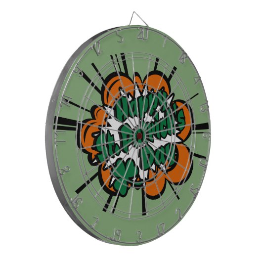 Happy St. Patrick's Day Dartbord (Voorkant Links)