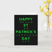 Happy St Patricks Day Deaf Pride gebarentaal ASL Kaart (Gele Bloem)