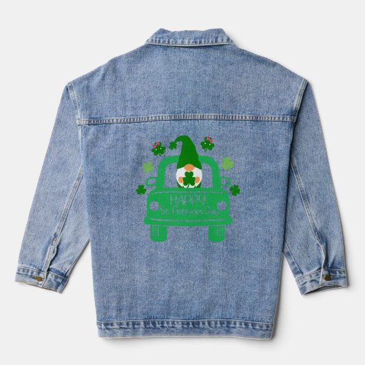 Happy St. Patrick's Day Denim Jacket (Achterkant)