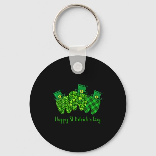 Happy St Patrick's Day Dental Istant Tooth Irish G Sleutelhanger (Voorkant)