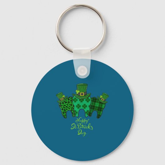 Happy St Patrick's Day Dental Istant Tooth Patrick Sleutelhanger (Voorkant)