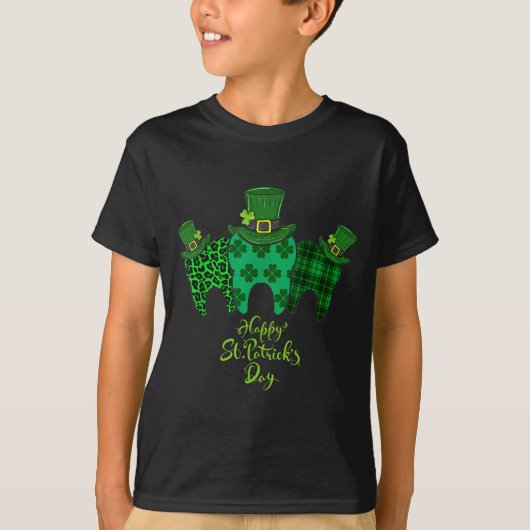 Happy St Patrick's Day Dental Istant Tooth Patrick T-shirt (Voorkant)