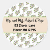 Happy St. Patrick's Day Envelope Seal Ronde Sticker (Voorkant)