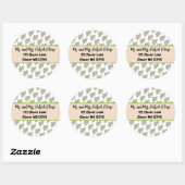 Happy St. Patrick's Day Envelope Seal Ronde Sticker (Vel)