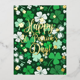 Happy St. Patrick's Day Folie Feestdagen Briefkaart