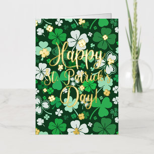 Happy St. Patrick's Day Folie Wenskaart