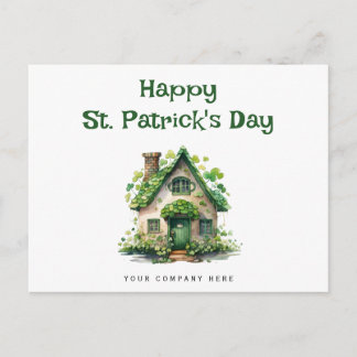 Happy St. Patrick's Day Four Leaf Clover Realty Feestdagenkaart