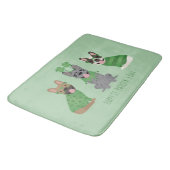 Happy St Patricks Day Franse bulldogs Badmat (Gekanteld)