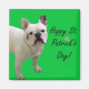 Happy St. Patrick's Day French Bulldog magnet Magneet