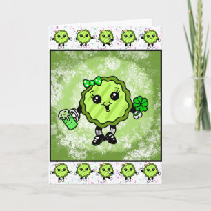 Happy St Patrick's Day   Funny Holiday Pickle Kaart