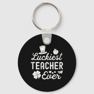 Happy St Patrick's Day gelukkigste leraar ooit Sleutelhanger