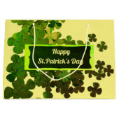 Happy St.Patrick's Day, gepersonaliseerde grote ca Groot Cadeauzakje (Voorkant)