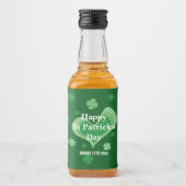 Happy St Patrick's Day gewoonte Likeurfles Etiket (Voorkant)