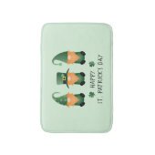 Happy St Patricks Day Gnomes Green Badmat (Voorkant Verticaal)