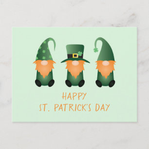 Happy St Patricks Day Gnomes Green Sinaasappel Bri Briefkaart
