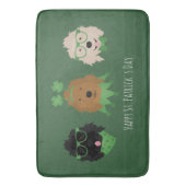 Happy St Patricks Day Goldendoodle Honden Badmat (Voorkant Verticaal)