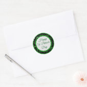 Happy St Patrick's Day Green Stickers (Envelop)