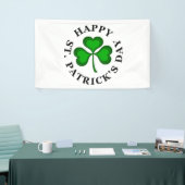 HAPPY ST. PATRICK'S DAY Ierse klaver Shamrock Spandoek (Beurs)