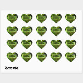 Happy St.Patrick's Day, ierse shamrocks Hart Sticker (Vel)