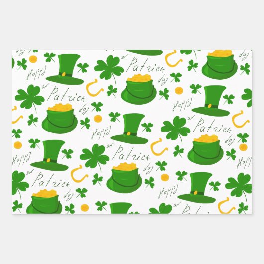 Happy st Patrick's day Inpakpapier Vel (Voorkant 3)