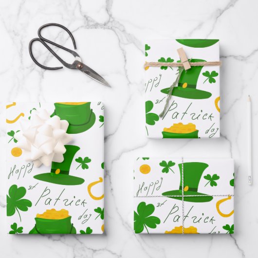 Happy st Patrick's day Inpakpapier Vel (Voorkant)