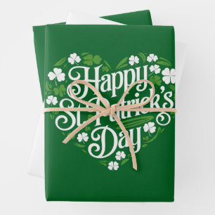 Happy St Patrick's Day Inpakpapier Vel