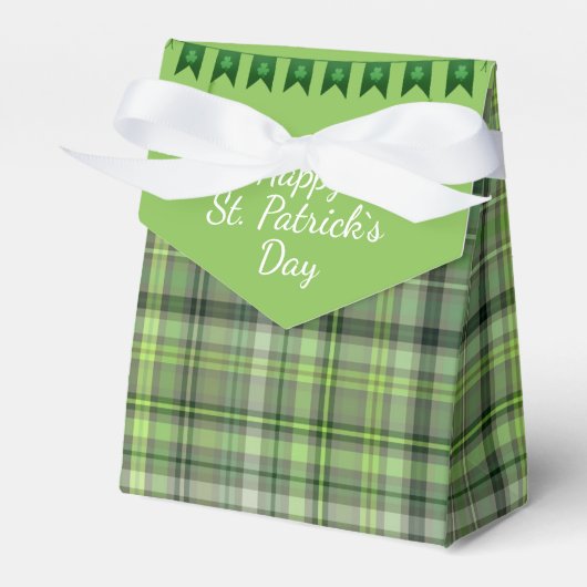 Happy St Patrick's Day Irish Green Pattern Bedankdoosjes (Voorkant Zijde)