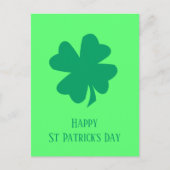 Happy St Patrick's Day Irish Green Shamrock 2025 Briefkaart (Voorkant)