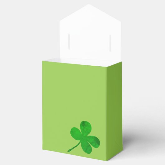Happy St Patricks Day Irish Green Shamrock Bedankdoosjes (Geopend)