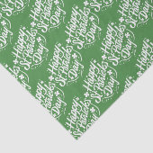Happy St Patricks Day Irish Green Shamrock Custom Tissuepapier (Detail)