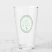 Happy St. Patrick's Day Irish Green Shamrock Glas (Achterkant)