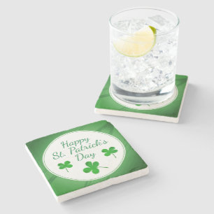 Happy St. Patrick's Day Irish Green Shamrock Stenen Onderzetter