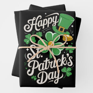 Happy St Patrick's Day Irish Heritage St Patty's Inpakpapier Vel