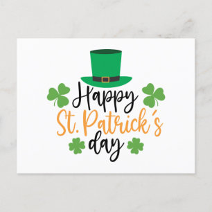 Happy St. Patrick's Day Irish Pride Shamrock Lucky Briefkaart