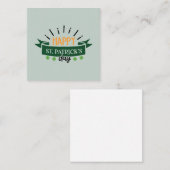 Happy St. Patrick's Day Irish Pride Shamrock Lucky Contactkaartje (Voorkant / Achterkant)