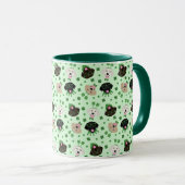 Happy St Patricks Day Labrador Retriever Honden Mok (Voorkant rechts)